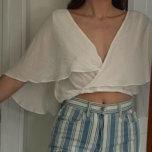 Allen Schwartz |  Cropped Cape Top